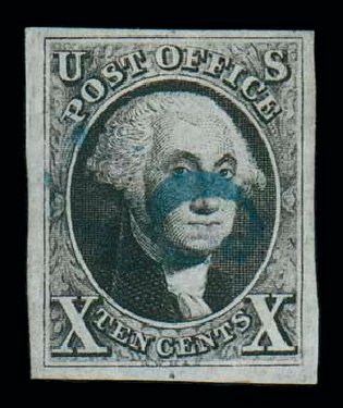 Values of US Stamp Scott Catalog # 2 - 1847 10c Franklin. Matthew Bennett International, Oct 2007, Sale 320, Lot 363