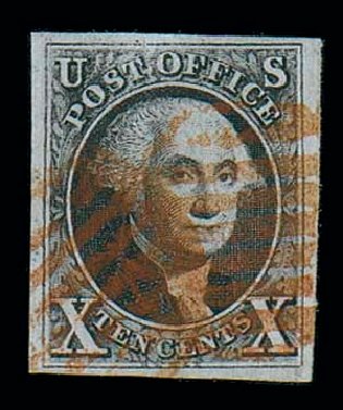 Price of US Stamps Scott Catalogue #2: 1847 10c Franklin. Matthew Bennett International, Dec 2007, Sale 325, Lot 1383