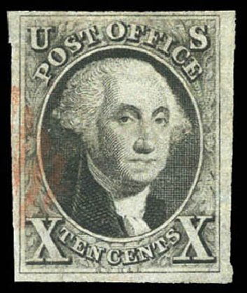 Values of US Stamp Scott Catalog 2: 1847 10c Franklin. Matthew Bennett International, Mar 2011, Sale 337, Lot 2433