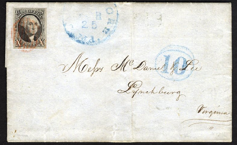 US Stamps Price Scott Catalogue # 2 - 1847 10c Franklin. Cherrystone Auctions, May 2008, Sale 200805, Lot 23
