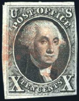 Values of US Stamp Scott Catalogue #2: 10c 1847 Franklin. Harmer-Schau Auction Galleries, Aug 2011, Sale 90, Lot 1043