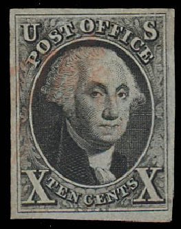 Cost of US Stamps Scott Cat. #2: 1847 10c Franklin. Daniel Kelleher Auctions, Jun 2012, Sale 630, Lot 1203