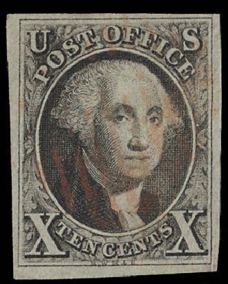 Prices of US Stamps Scott Catalogue #2 - 10c 1847 Franklin. Daniel Kelleher Auctions, Feb 2013, Sale 634, Lot 593