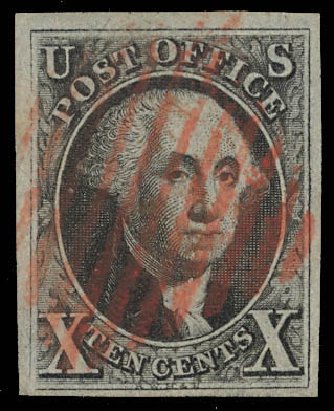 Prices of US Stamps Scott Catalog # 2 - 1847 10c Franklin. Daniel Kelleher Auctions, Feb 2013, Sale 634, Lot 673