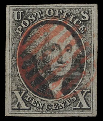 Value of US Stamp Scott Cat. #2 - 1847 10c Franklin. Daniel Kelleher Auctions, Feb 2013, Sale 634, Lot 693