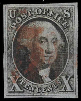 US Stamps Price Scott Cat. #2 - 1847 10c Franklin. Daniel Kelleher Auctions, Feb 2013, Sale 634, Lot 733