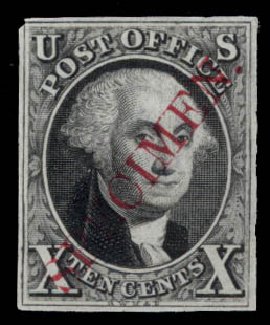 US Stamp Price Scott 2: 1847 10c Franklin. Daniel Kelleher Auctions, May 2015, Sale 669, Lot 2353