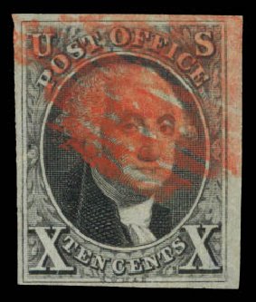 US Stamps Value Scott #2 - 1847 10c Franklin. Daniel Kelleher Auctions, Aug 2015, Sale 672, Lot 2093