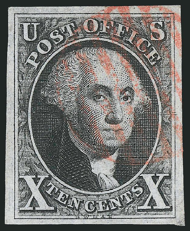 Price of US Stamps Scott Catalogue 2: 10c 1847 Franklin. Robert Siegel Auction Galleries, Mar 2011, Sale 1007, Lot 2083
