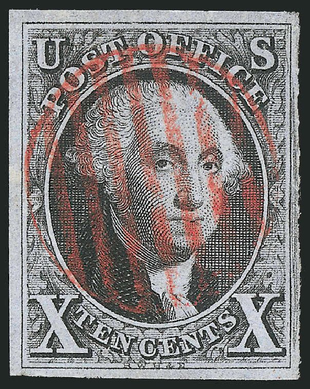 Values of US Stamps Scott Catalog # 2: 10c 1847 Franklin. Robert Siegel Auction Galleries, Mar 2012, Sale 1019, Lot 323