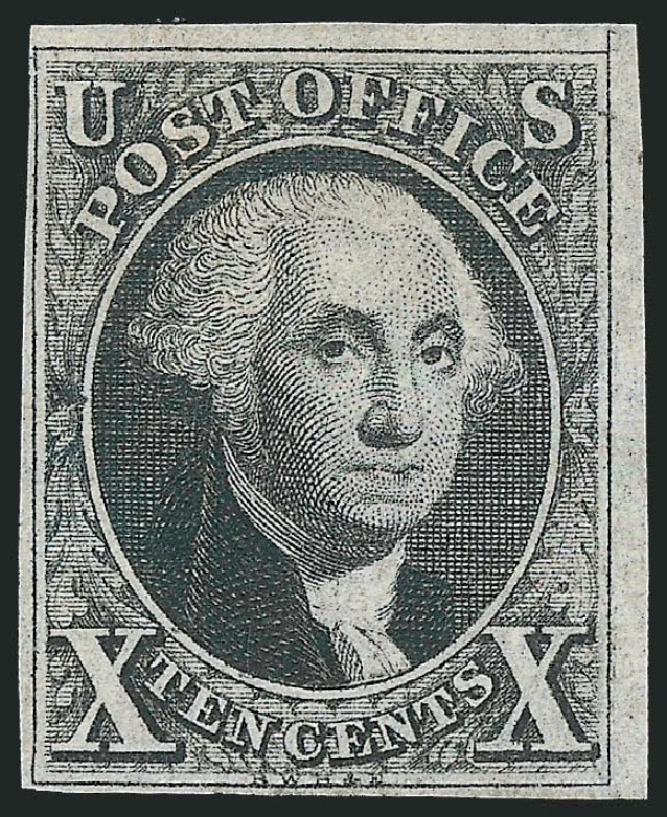 US Stamp Value Scott Catalogue 2: 1847 10c Franklin. Robert Siegel Auction Galleries, Mar 2012, Sale 1021, Lot 113