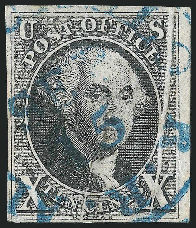 Values of US Stamp Scott Catalog 2 - 1847 10c Franklin. Robert Siegel Auction Galleries, Apr 2012, Sale 1023, Lot 2113