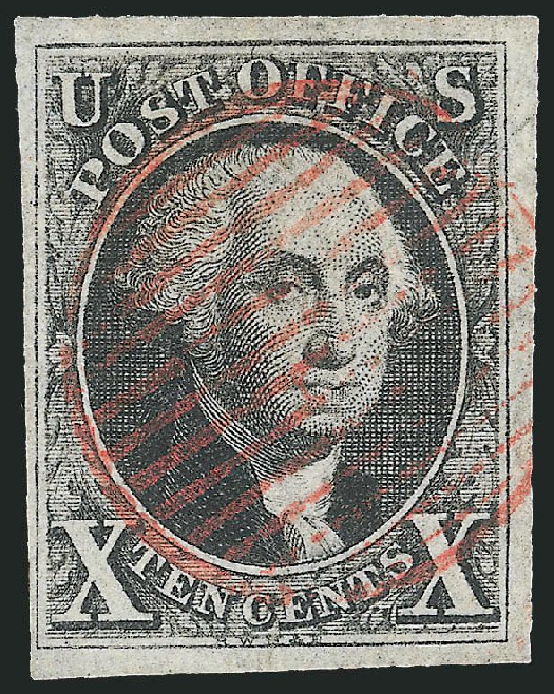 Prices of US Stamps Scott Cat. 2 - 1847 10c Franklin. Robert Siegel Auction Galleries, Apr 2012, Sale 1023, Lot 2153
