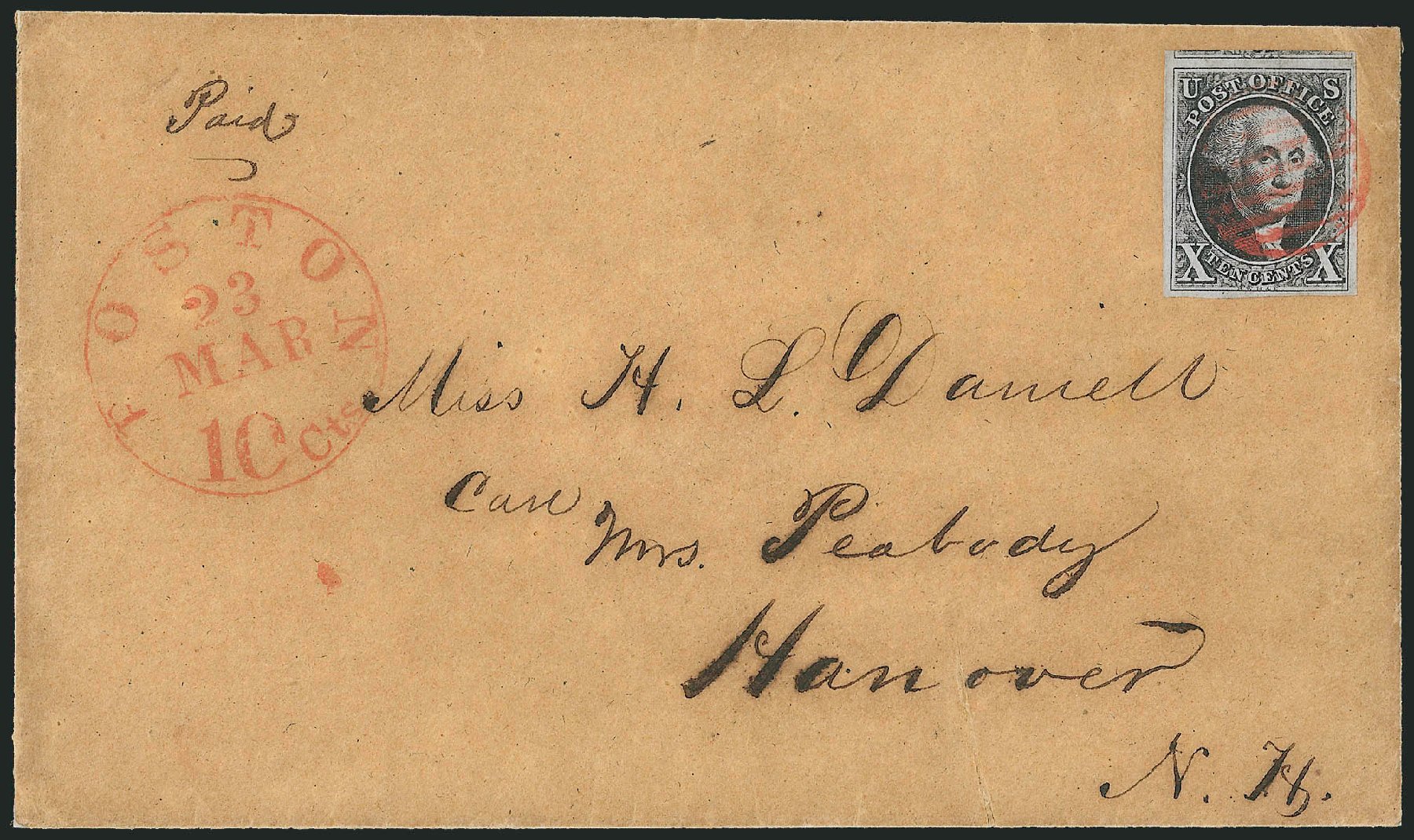 US Stamp Values Scott Catalogue # 2 - 10c 1847 Franklin. Robert Siegel Auction Galleries, Apr 2012, Sale 1023, Lot 2223
