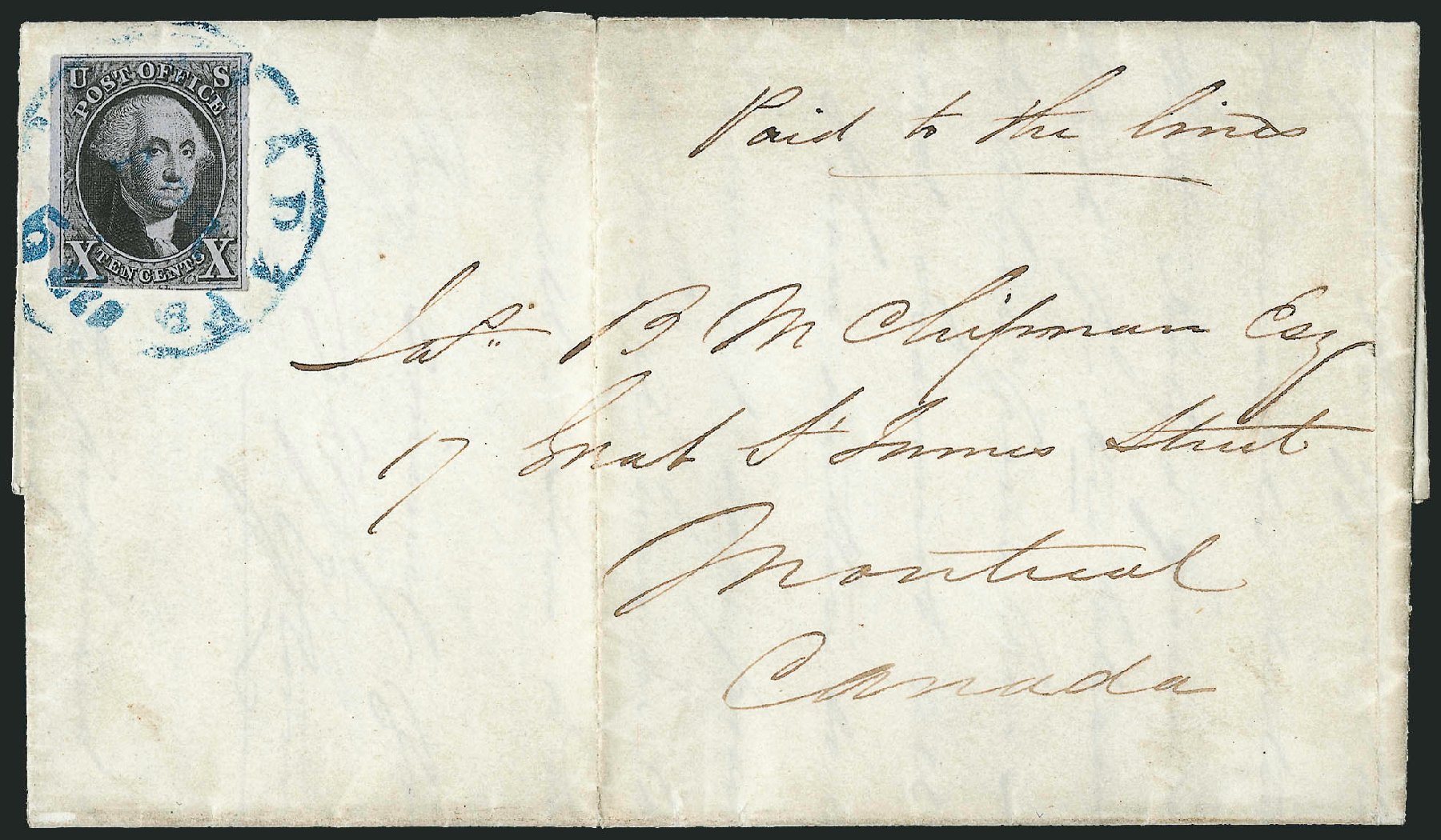 US Stamp Values Scott #2: 1847 10c Franklin. Robert Siegel Auction Galleries, Apr 2012, Sale 1023, Lot 2473