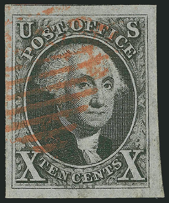 Value of US Stamp Scott Catalogue 2: 10c 1847 Franklin. Robert Siegel Auction Galleries, Nov 2012, Sale 1034, Lot 3