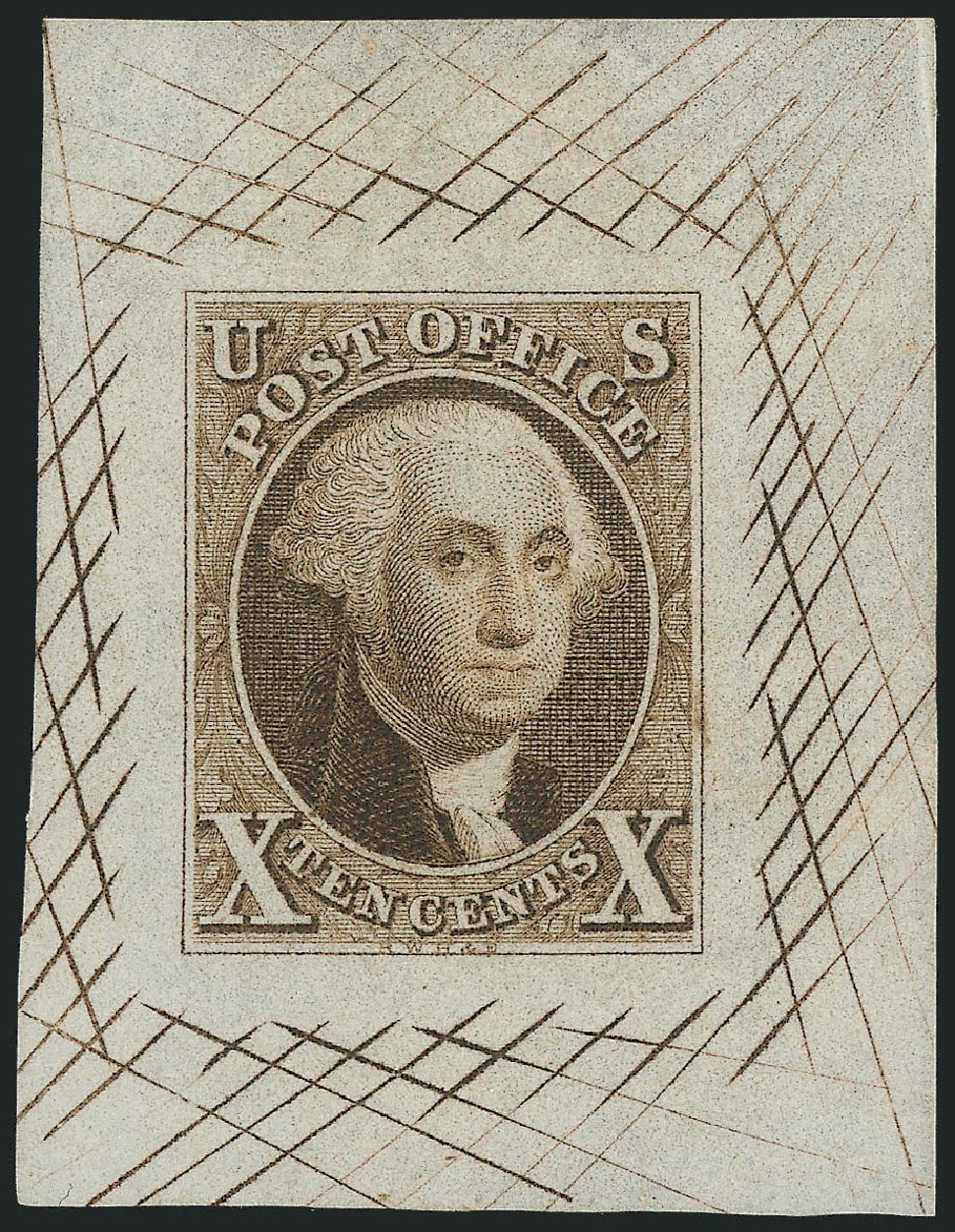 US Stamp Price Scott Catalogue 2: 1847 10c Franklin. Robert Siegel Auction Galleries, Nov 2013, Sale 1061, Lot 3203