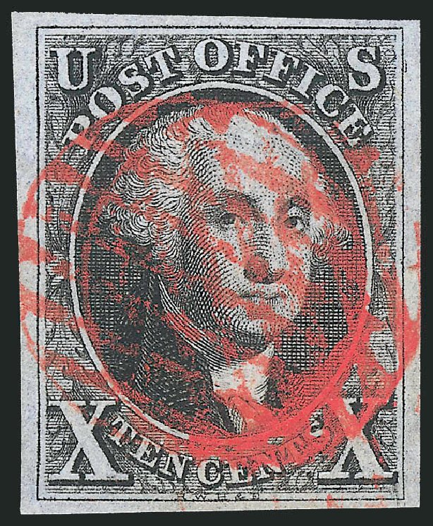 US Stamp Values Scott Cat. # 2: 10c 1847 Franklin. Robert Siegel Auction Galleries, Dec 2013, Sale 1062, Lot 53