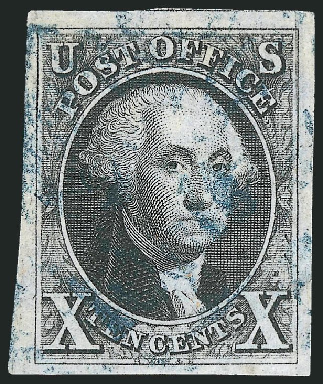 Cost of US Stamp Scott Cat. 2: 1847 10c Franklin. Robert Siegel Auction Galleries, Apr 2014, Sale 1068, Lot 13