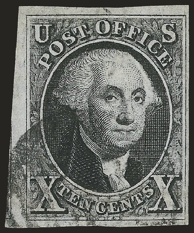 US Stamp Price Scott Catalogue #2 - 1847 10c Franklin. Robert Siegel Auction Galleries, Oct 2008, Sale 963, Lot 53