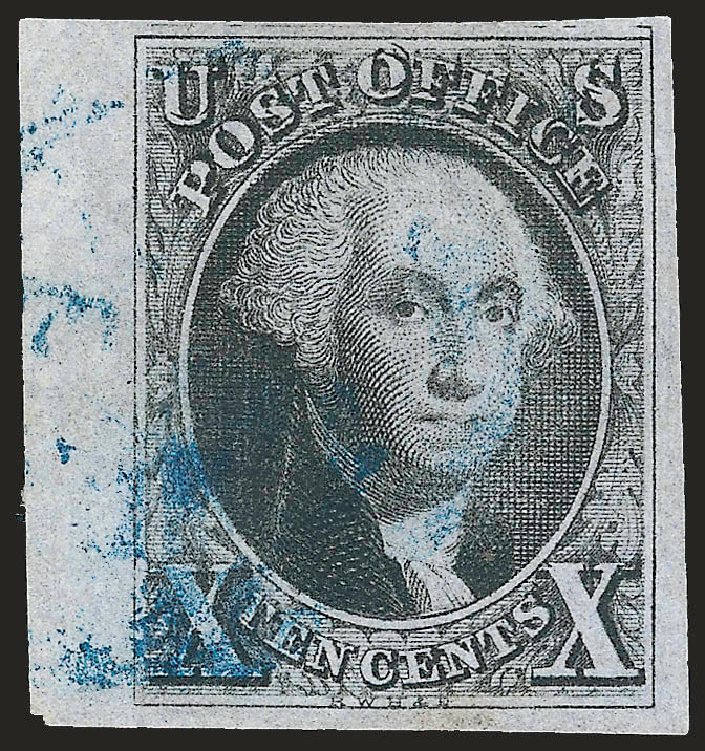 US Stamps Value Scott Catalog # 2: 10c 1847 Franklin. Robert Siegel Auction Galleries, Sep 2009, Sale 976, Lot 1073