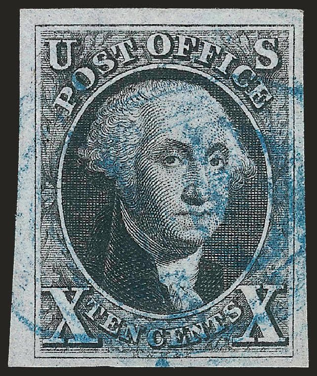 US Stamp Value Scott Catalogue # 2 - 1847 10c Franklin. Robert Siegel Auction Galleries, Apr 2010, Sale 984, Lot 33