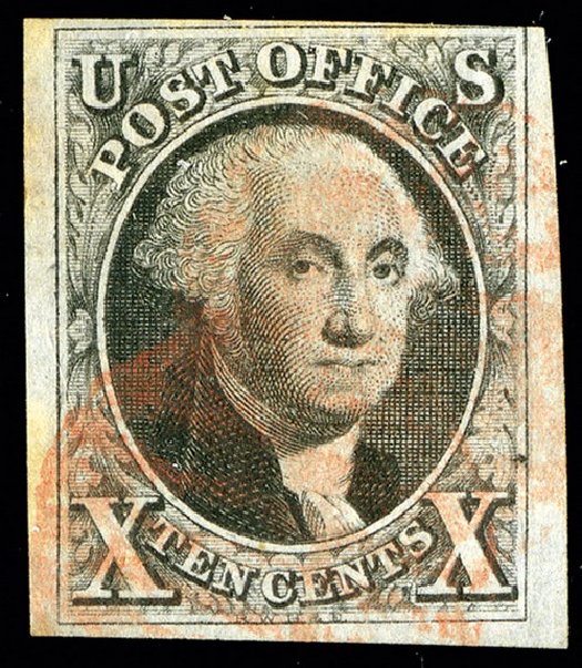 Value of US Stamp Scott Cat. 2 - 1847 10c Franklin. Spink Shreves Galleries, May 2014, Sale 148, Lot 13
