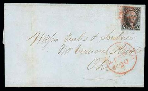 US Stamps Values Scott Catalogue #2 - 1847 10c Franklin. Matthew Bennett International, Jun 2007, Sale 319, Lot 1036