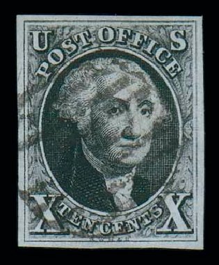 Costs of US Stamp Scott # 2 - 10c 1847 Franklin. Matthew Bennett International, Dec 2007, Sale 323, Lot 26