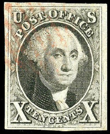 Cost of US Stamp Scott 2 - 10c 1847 Franklin. Matthew Bennett International, Apr 2008, Sale 326, Lot 16