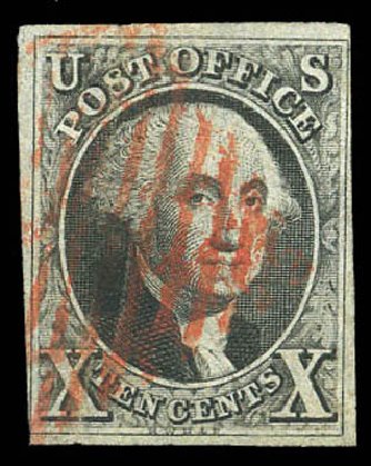 Values of US Stamps Scott Cat. # 2 - 10c 1847 Franklin. Matthew Bennett International, Mar 2011, Sale 337, Lot 2436