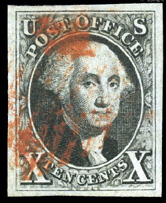 Cost of US Stamps Scott Catalog # 2 - 1847 10c Franklin. Matthew Bennett International, Sep 2011, Sale 338, Lot 1666