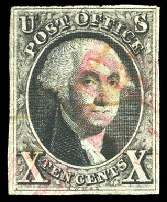 Cost of US Stamps Scott Catalog # 2 - 1847 10c Franklin. Matthew Bennett International, Feb 2015, Sale 351, Lot 16