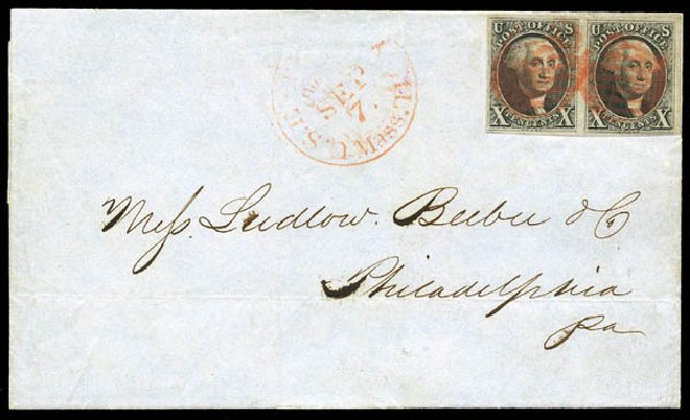 US Stamp Values Scott Catalog # 2 - 1847 10c Franklin. Matthew Bennett International, Feb 2015, Sale 351, Lot 6