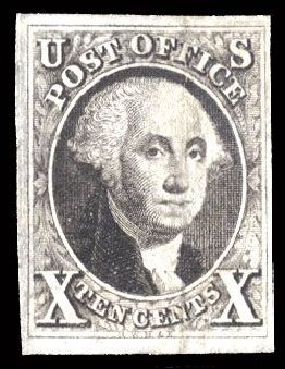 US Stamp Value Scott # 2: 1847 10c Franklin. Cherrystone Auctions, Mar 2008, Sale 200803, Lot 26