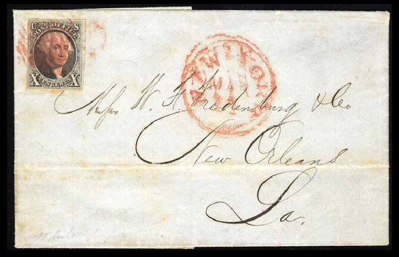 Cost of US Stamps Scott Catalog #2 - 10c 1847 Franklin. Cherrystone Auctions, Sep 2010, Sale 201009, Lot 6