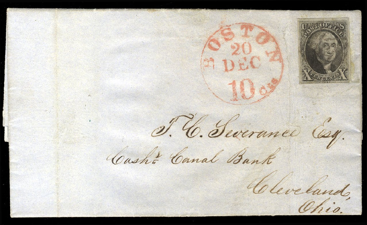 Cost of US Stamps Scott 2: 1847 10c Franklin. Cherrystone Auctions, Jun 2011, Sale 201106, Lot 6