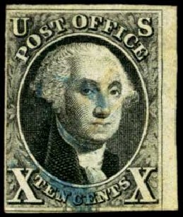 Cost of US Stamps Scott Cat. 2: 10c 1847 Franklin. Harmer-Schau Auction Galleries, Feb 2012, Sale 92, Lot 756
