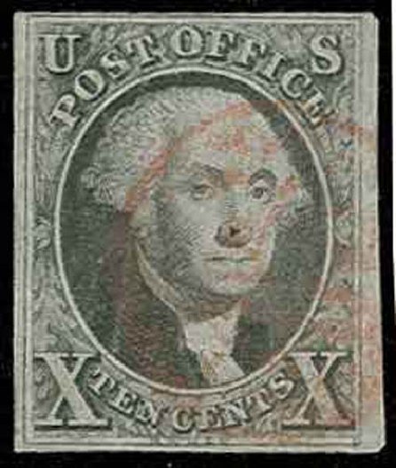 US Stamp Value Scott #2: 10c 1847 Franklin. H.R. Harmer, Nov 2013, Sale 3004, Lot 1026