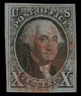 Cost of US Stamp Scott Catalogue #2: 1847 10c Franklin. H.R. Harmer, May 2014, Sale 3005, Lot 1016