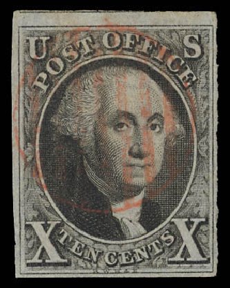 Prices of US Stamp Scott Catalog 2 - 1847 10c Franklin. Daniel Kelleher Auctions, Feb 2013, Sale 634, Lot 606