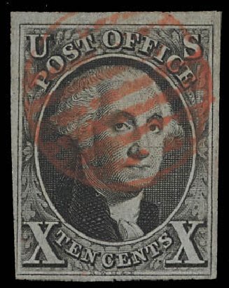 US Stamps Price Scott Cat. 2 - 10c 1847 Franklin. Daniel Kelleher Auctions, Feb 2013, Sale 634, Lot 646