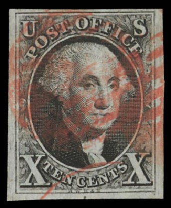 Price of US Stamp Scott Cat. #2: 10c 1847 Franklin. Daniel Kelleher Auctions, Feb 2013, Sale 634, Lot 686
