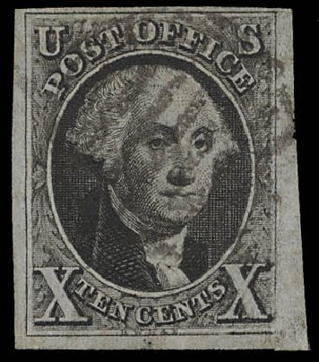 Value of US Stamp Scott Catalog # 2 - 10c 1847 Franklin. Daniel Kelleher Auctions, Feb 2013, Sale 634, Lot 696