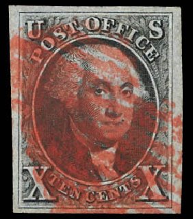 Price of US Stamps Scott # 2: 1847 10c Franklin. Daniel Kelleher Auctions, Apr 2013, Sale 636, Lot 56