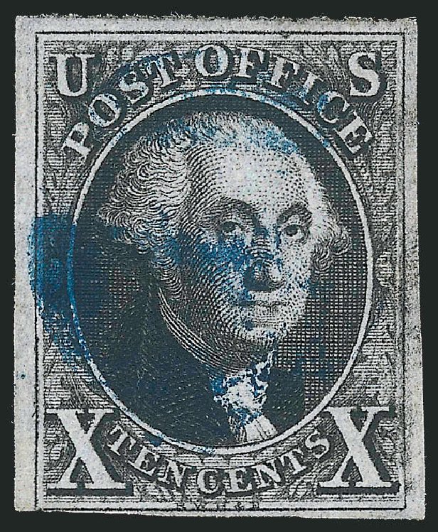 US Stamp Price Scott Catalogue #2: 1847 10c Franklin. Robert Siegel Auction Galleries, Mar 2012, Sale 1021, Lot 116