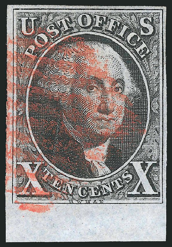 Costs of US Stamp Scott Catalogue 2 - 1847 10c Franklin. Robert Siegel Auction Galleries, Apr 2012, Sale 1023, Lot 2076