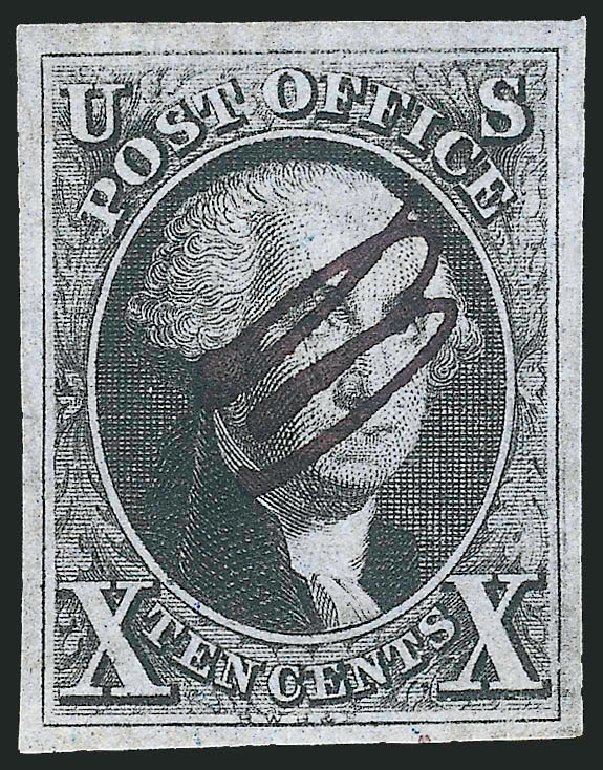 Values of US Stamp Scott Cat. #2 - 10c 1847 Franklin. Robert Siegel Auction Galleries, Apr 2012, Sale 1023, Lot 2096