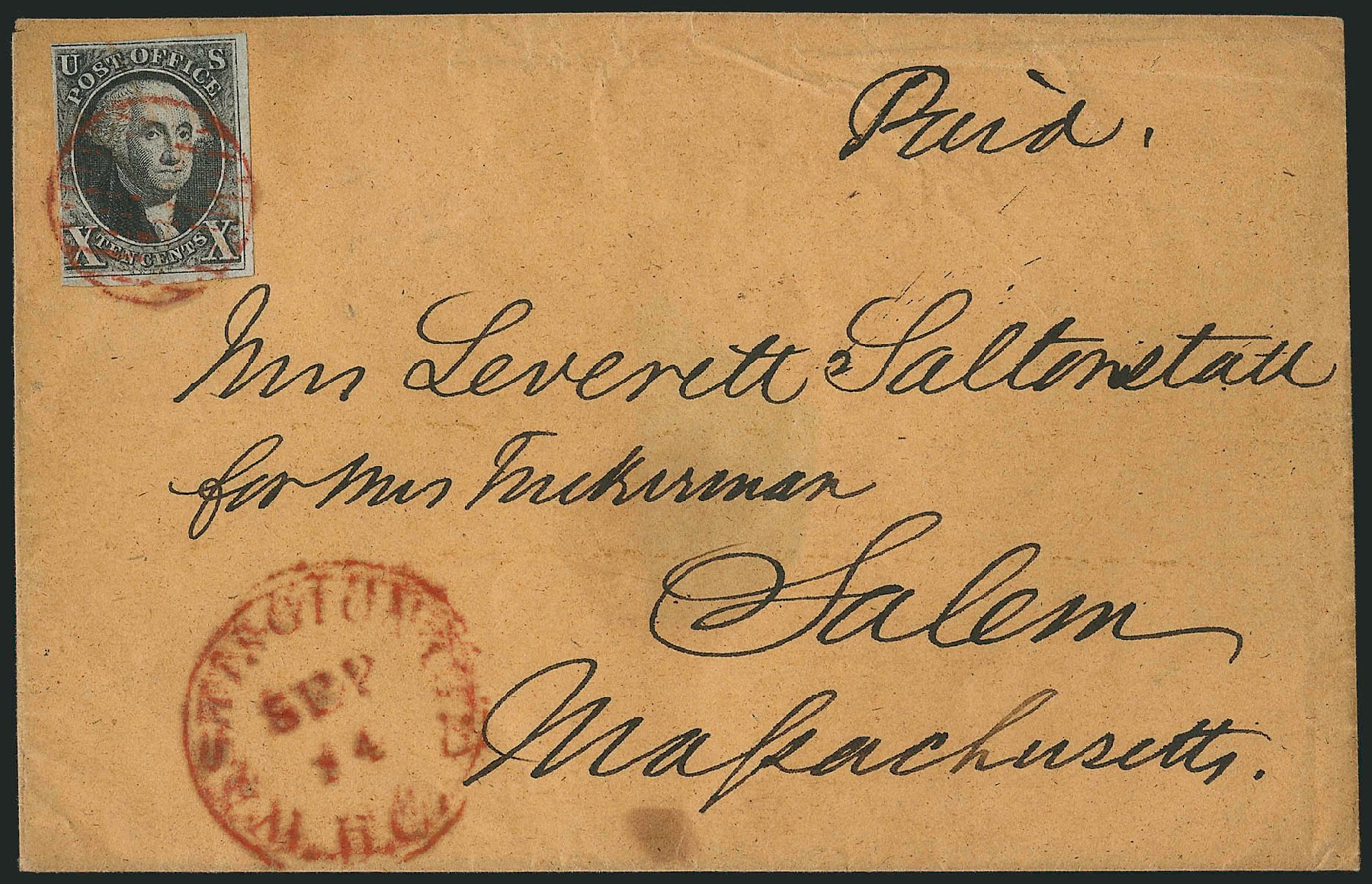 Price of US Stamps Scott Catalog 2 - 1847 10c Franklin. Robert Siegel Auction Galleries, Apr 2012, Sale 1023, Lot 2246