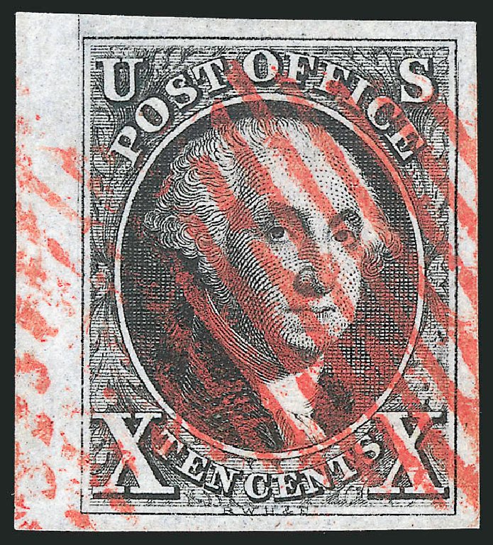 Costs of US Stamp Scott Catalogue 2: 10c 1847 Franklin. Robert Siegel Auction Galleries, Sep 2014, Sale 1078, Lot 46